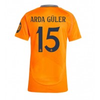 Camisa de Futebol Real Madrid Arda Guler #15 Equipamento Secundário Mulheres 2024-25 Manga Curta